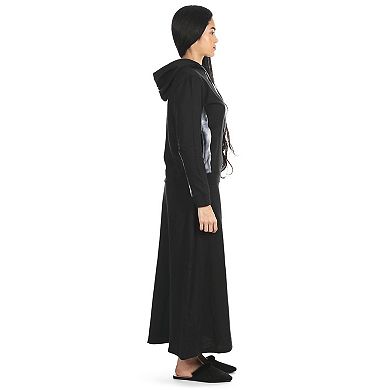 Women's Cotton Blend French Terry Zippered Lounger Gown Set