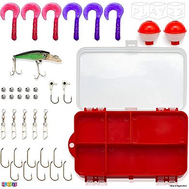 Fishing Pole Set - 32 PCs Fishing Rod Combos Includes Tackle, Gear, Lures, Net, Carry On Bag