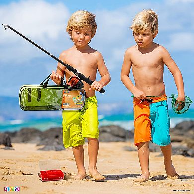 Fishing Pole Set - 32 PCs Fishing Rod Combos Includes Tackle, Gear, Lures, Net, Carry On Bag