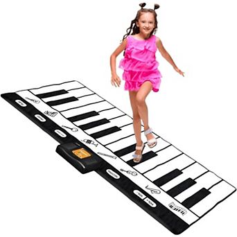 Keyboard Playmat 71" - 24 Keys Piano Play Mat has Record, Playback, Demo, Play, Adjustable Vol.