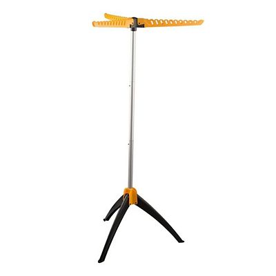 Foldable Clothes Drying Rack Portable Garment Rack in Yellow