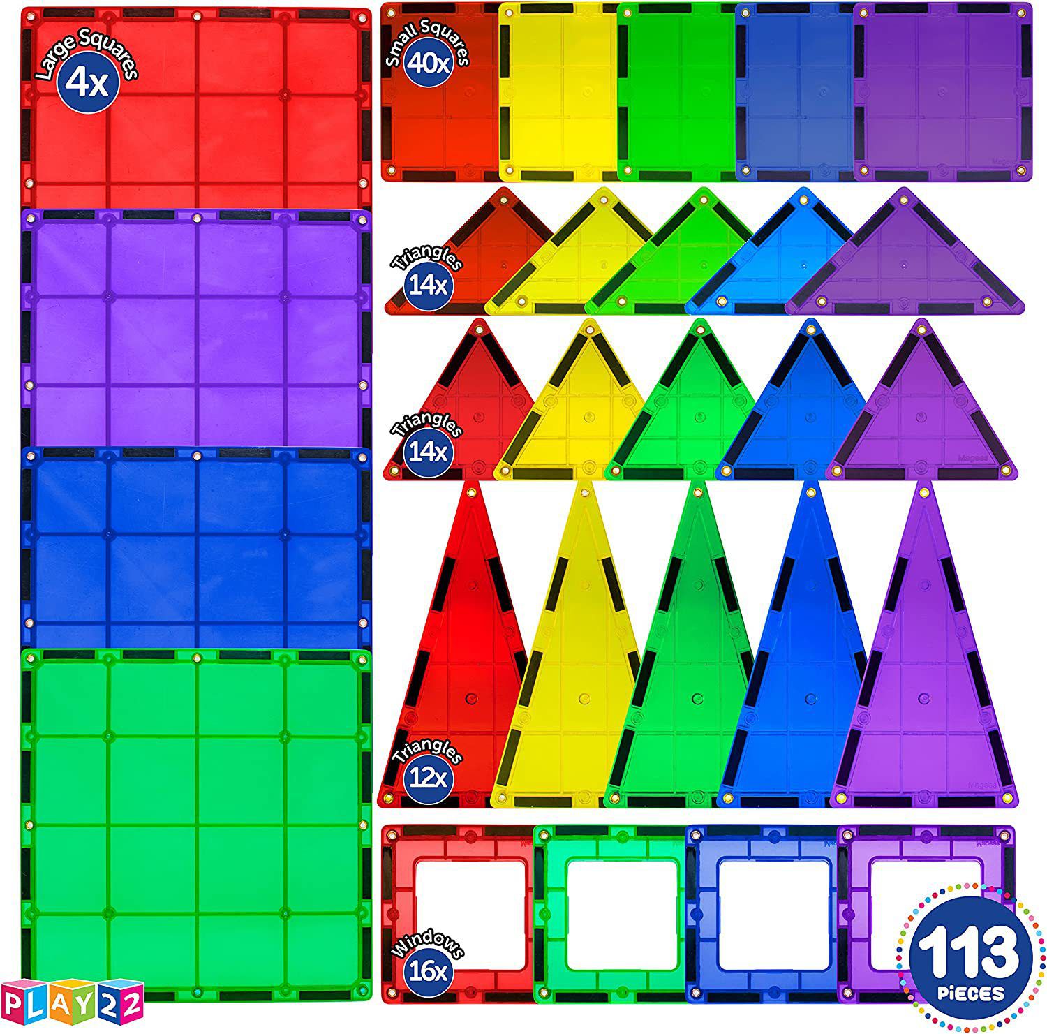 Civan Magnetic Blocks - Magnetic Tiles Building Blocks Boys