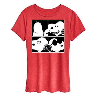Women's Peanuts Snoopy Square Graphic Tee