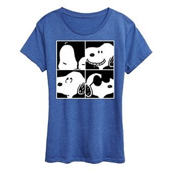 Women's Peanuts Snoopy Square Graphic Tee