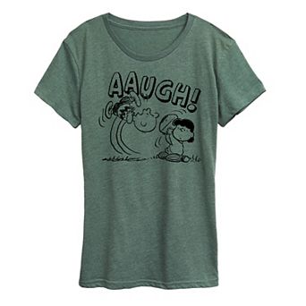 Women's Peanuts Charlie Brown Football Graphic Tee