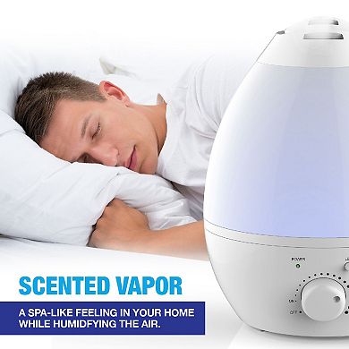 Bell+Howell One Gallon Ultrasonic Color Changing Cool Mist Diffuser & Humidifier