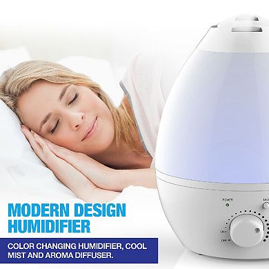 Bell & Howell One Gallon Ultrasonic Color Changing Cool Mist Diffuser & Humidifier