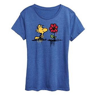 Women's Peanuts Woodstock Rose Graphic Tee