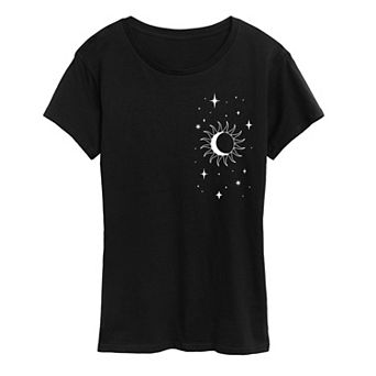 Women's Stars Moon Sun Graphic Tee