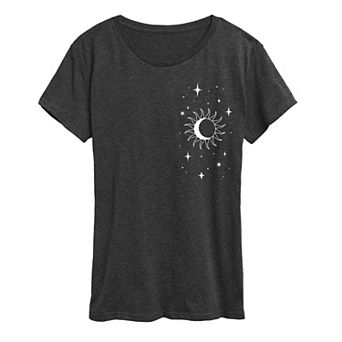 Women's Stars Moon Sun Graphic Tee