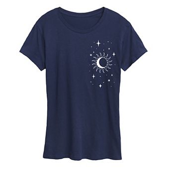 Women's Stars Moon Sun Graphic Tee