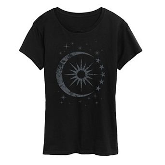 Women's Sun Moon Stars Graphic Tee