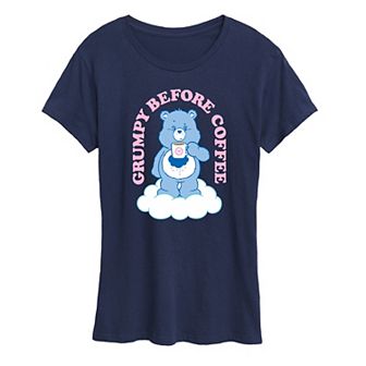 Women's Care Bears Grumpy Before Coffee Graphic Tee