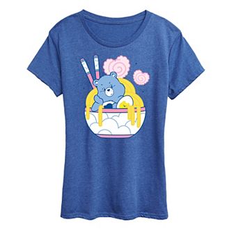 Women's Care Bears Grumpy Ramen Bowl Graphic Tee