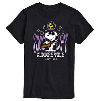 Men's Peanuts Snoopy Summer Tour Graphic Tee