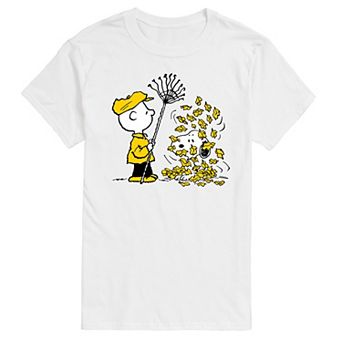 Men's Peanuts Charlie Brown Fall Leaves Graphic Tee