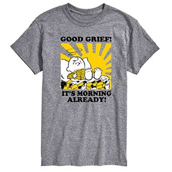 Men's Peanuts Its Morning Already Graphic Tee