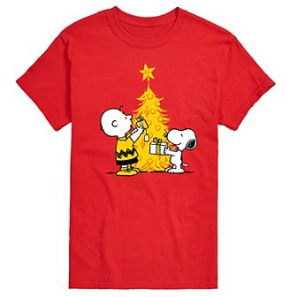 Men's Peanuts Xmas Charlie Snoopy Graphic Tee