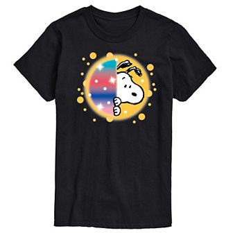 Men's Peanuts Snoopy Airbrush Peek Graphic Tee