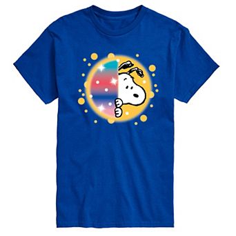 Men's Peanuts Snoopy Airbrush Peek Graphic Tee