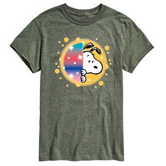 Men's Peanuts Snoopy Airbrush Peek Graphic Tee