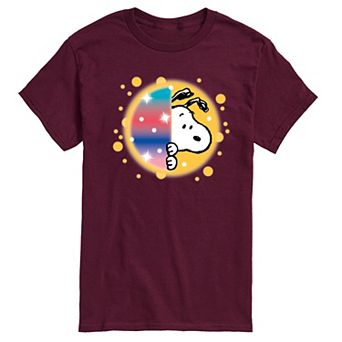 Men's Peanuts Snoopy Airbrush Peek Graphic Tee