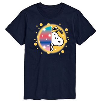 Men's Peanuts Snoopy Airbrush Peek Graphic Tee