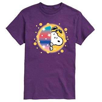 Men's Peanuts Snoopy Airbrush Peek Graphic Tee