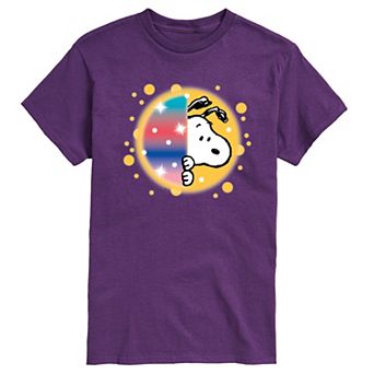 Men's Peanuts Snoopy Airbrush Peek Graphic Tee