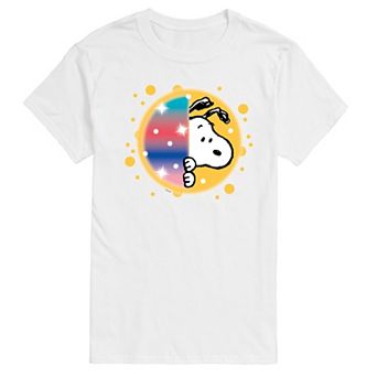 Men's Peanuts Snoopy Airbrush Peek Graphic Tee