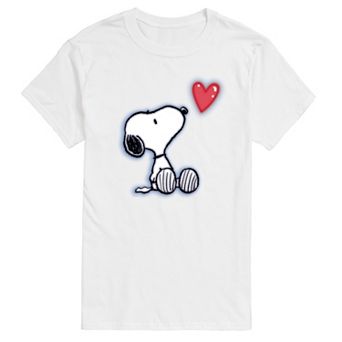 Men's Peanuts Snoopy Heart Graphic Tee