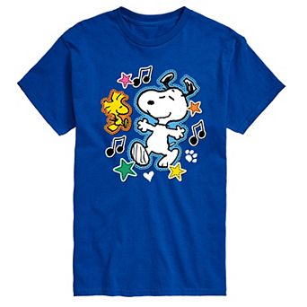 Men's Peanuts Snoopy Woodstock Graphic Tee