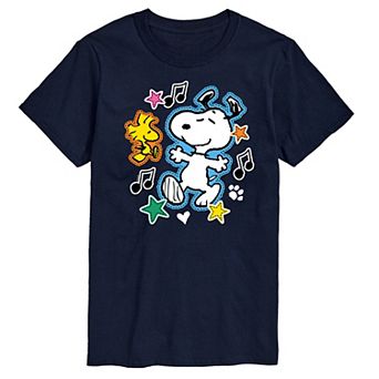Men's Peanuts Snoopy Woodstock Graphic Tee