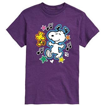 Men's Peanuts Snoopy Woodstock Graphic Tee