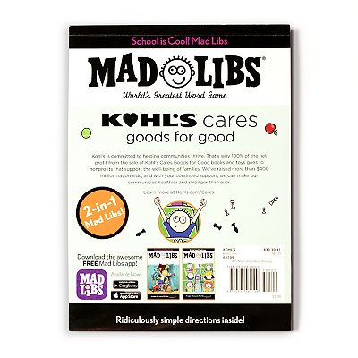 Kohl&rsquo;s Cares® Back to School Mad Libs 2-in-1 Children&rsquo;s Book