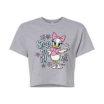 Disney's Daisy Snap To It Juniors' Cropped Graphic Tee