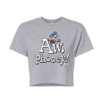 Disney's Donald Aw Phooey Juniors' Cropped Graphic Tee