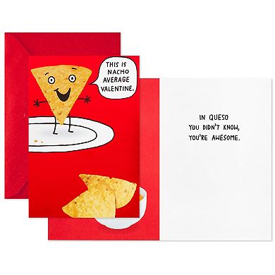 Hallmark Pack of 2 Shoebox Assorted Funny Valentine's Day Cards - Nachos and Dinosaur