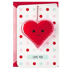 Hallmark Medium Valentine's Day Gift Bag with Tissue Paper (Red & Silver Heart)