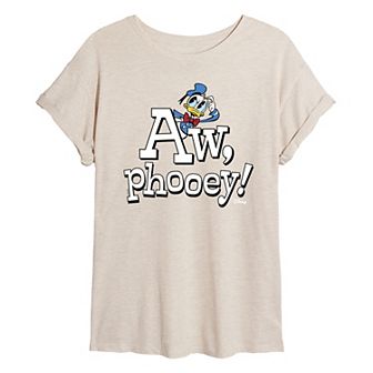 Disney's Donald Duck Juniors' Aw Phooey Oversized Graphic Tee