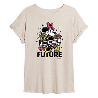 Disney's Girl Of The Future Juniors' Oversized Graphic Tee
