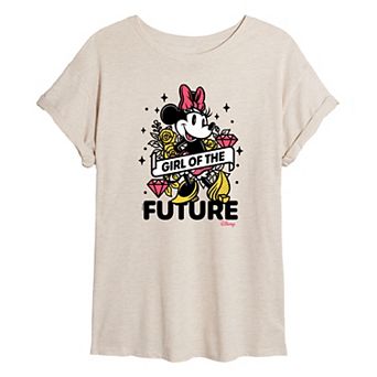 Disney's Girl Of The Future Juniors' Oversized Graphic Tee