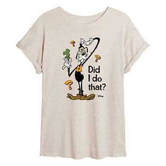 Disney's Goofy Juniors' Did I Do That Oversized Graphic Tee