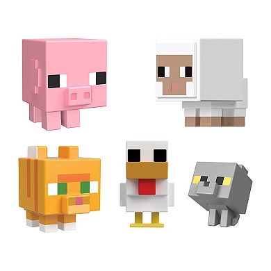 Mattel Minecraft Mob Head Farm Friends Mini Action Figures 5-piece Set