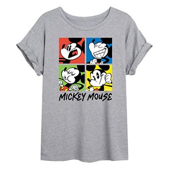 Disney's Mickey Colorblock Juniors' Oversized Tee
