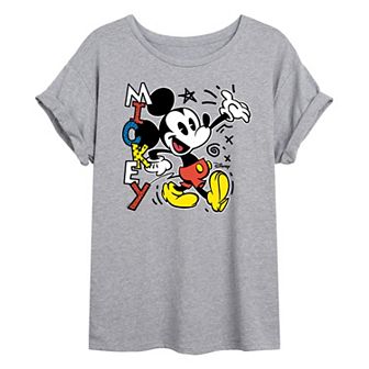 Disney's Mickey Mouse Pop Juniors' Oversized Graphic Tee