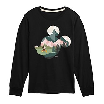Disney's Mickey Mouse Boys 8-20 Nature Long Sleeve Graphic Tee