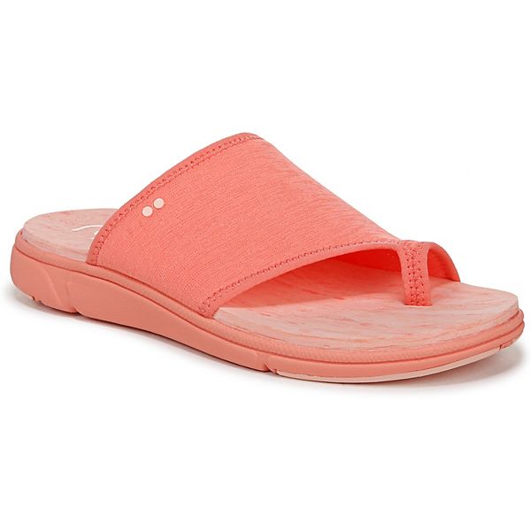 Ryka Margo Slide Women's Slide Sandals - Bright Coral (6 WIDE)
