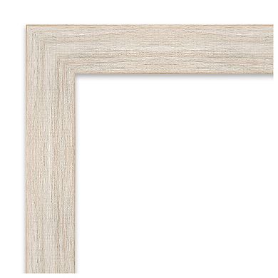 Hardwood Narrow Non-beveled Wood Bathroom Wall Mirror