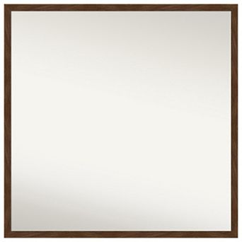 Carlisle Narrow Non-beveled Wood Bathroom Wall Mirror